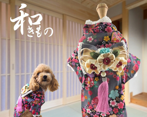 着物 和装 和柄 正月 七五三 成人式 トップス ドッグウェア 犬服 猫服