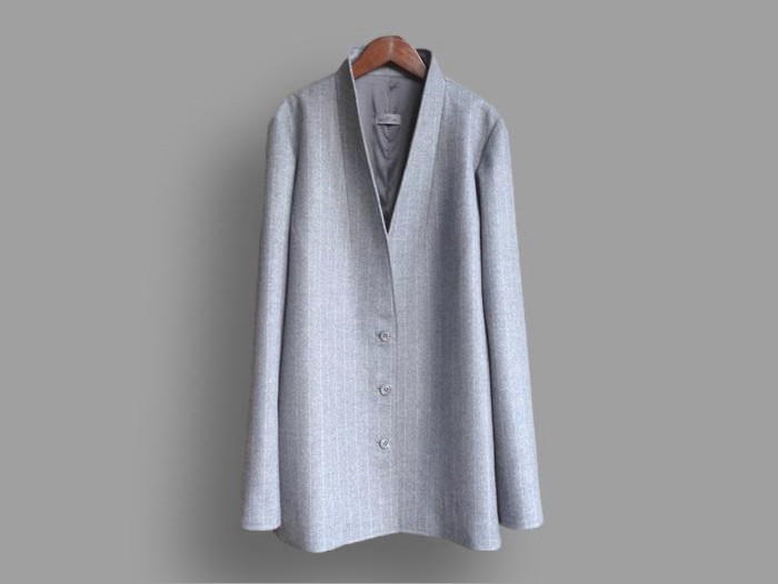 ～Seriesジャケット(総裏仕様)･･･かすれストライプ～