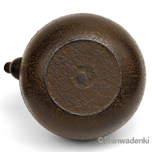 清末・清茂作 南部鉄器 鉄瓶 18型小槌亀甲1.5L 侘び寂び仕上