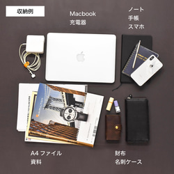 B4サイズ ビジネスリュック PC収納 A4 通勤 防水 耐水 ブランデー Brandy HAB013 11枚目の画像