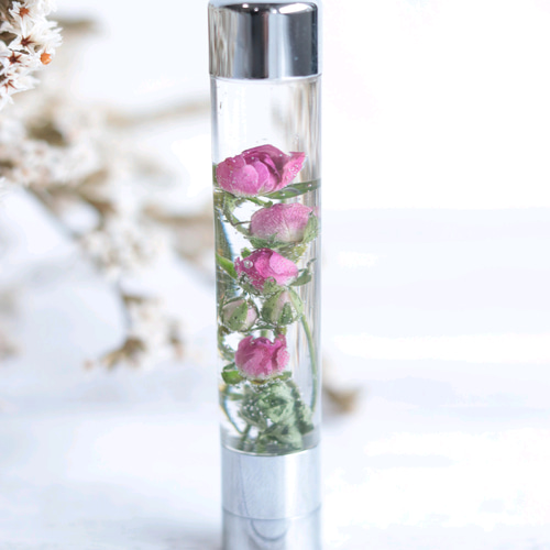 14☆赤薔薇固まるハーバニウムの印鑑立て 14☆赤薔薇固まるハーバニウムの