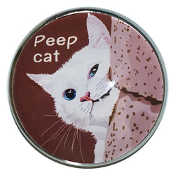 猫 ピンバッジ 猫ピンバッチ ねこピンズ Peep 猫イラスト Cat Pins 1枚目の画像