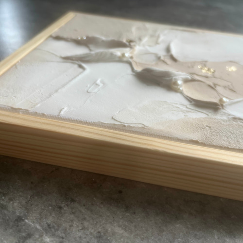 現代アート 19×19㎝ フレーム付き モダン アートパネル インテリア