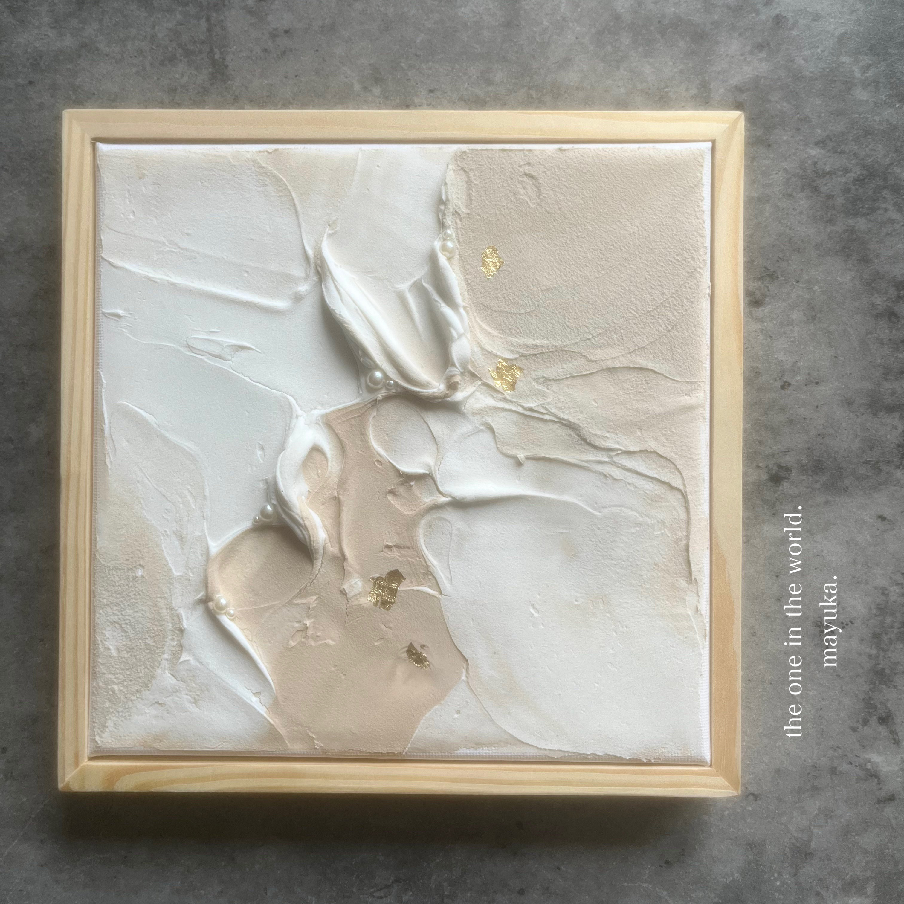 抽象画　現代　モダン　バリアート　検/アクタス 現代アート 19×19㎝ フレーム付き モダン アートパネル