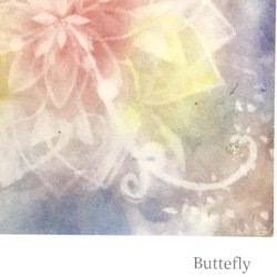 【ポストカード】Butterfly　★選べる3枚《メッセージ付》★選べる3枚　ヒーリング　曼荼羅 6枚目の画像