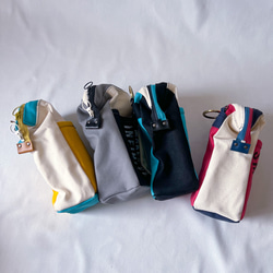 国産帆布のタウンユースなチョークバッグ①　ベルトポーチ　スマホショルダー 4枚目の画像