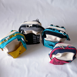 国産帆布のタウンユースなチョークバッグ①　ベルトポーチ　スマホショルダー 6枚目の画像