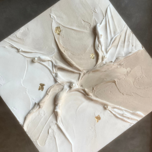 モダンアート 24×24㎝ 2枚セット ニュアンス 現代アート インテリア