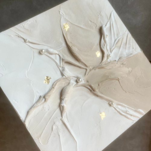 モダンアート 24×24㎝ 2枚セット ニュアンス 現代アート インテリア