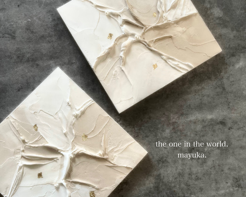 モダンアート　2枚set テクスチャーアート　現代アート　インテリア　絵画 モダンアート 24×24㎝ 2枚セット ニュアンス 現代アート インテリア