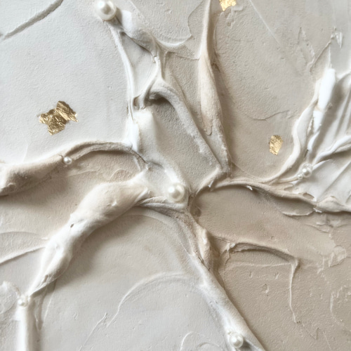 モダンアート 24×24㎝ 2枚セット ニュアンス 現代アート インテリア