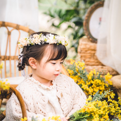 子供用花冠☆誕生日にも♪オーダーでお色変更可☆40センチ〜50センチまで☆ 13枚目の画像