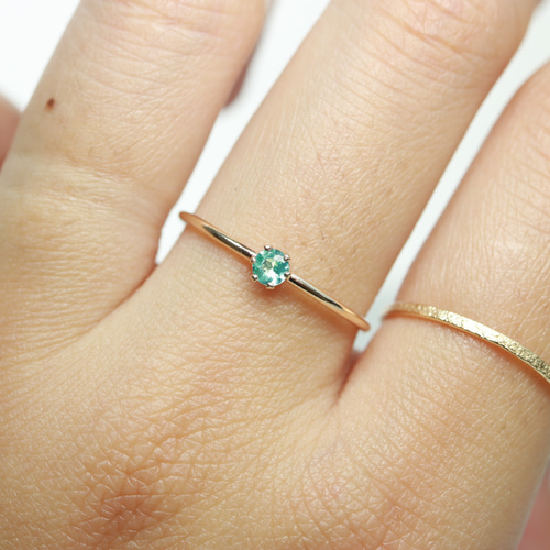 ≪14kgf≫ 3mm石（0.1ct） ロンドングリーントパーズ