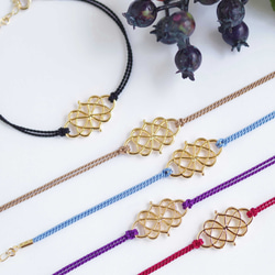 選べる13色【arabesque アラベスク】シルクコード・ブレスレット