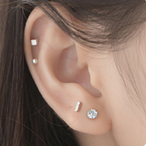 新品未開封☆ピアス3点セット 王冠＆ジュエルチャームカスタマイズセットピアス｜ボディピアス凛【公式】