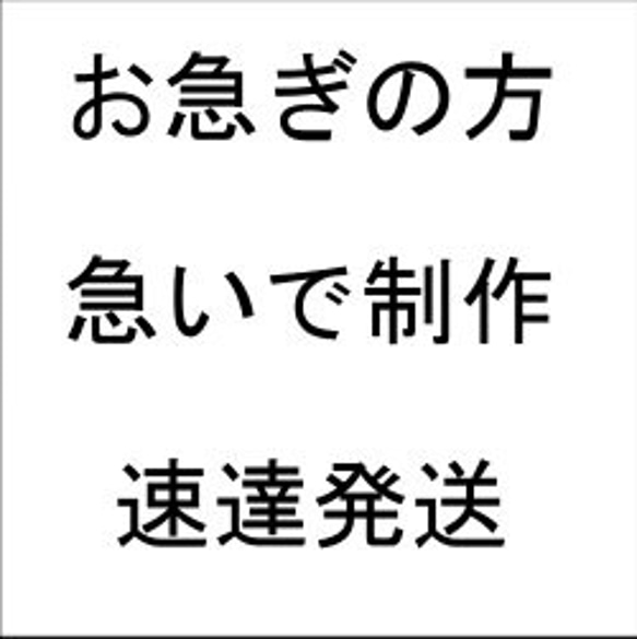 お急ぎ制作＋速達便 2枚目の画像