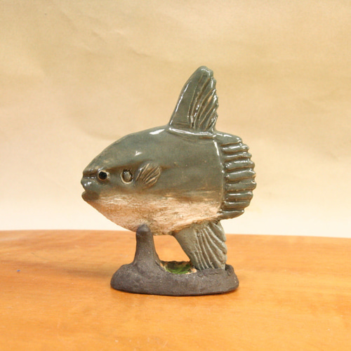 【美品】小物入れ　魚絵　陶器　置物　インテリア　工芸品　美術品　A1164 iw-zak-su026-1.jpg