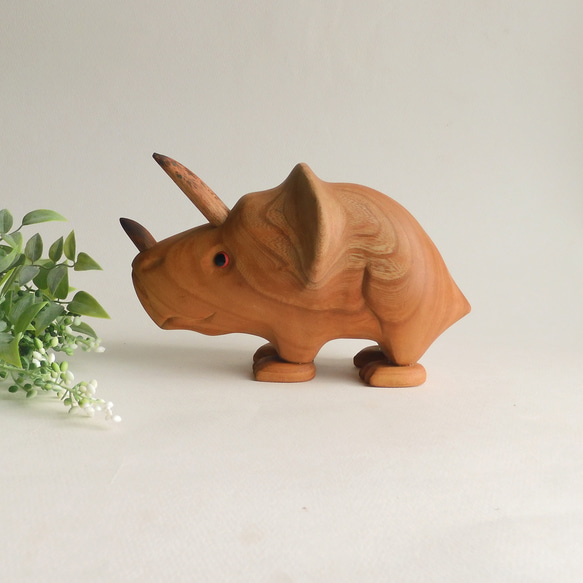 トリケラトプス （木・恐竜 Triceratops / Dinosaur / wood / animal ) 3枚目の画像