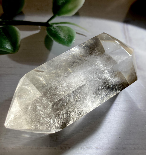 レインボー ダブルポイントクリスタル スモーキークォーツ 虹  