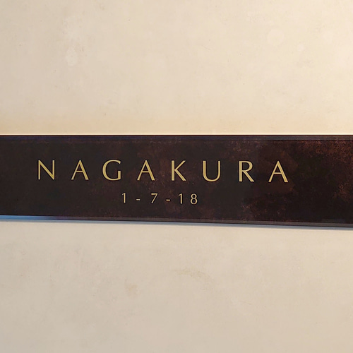 ダークブラウンマーブル背景アクリル表札【屋外対応】*透明4辺 ダークブラウンマーブル背景アクリル表札【屋外対応】*透明4辺