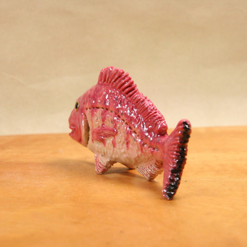 マダイ・陶芸作品 置物mini（陶 さかな フィギュア） 立体・オブジェ