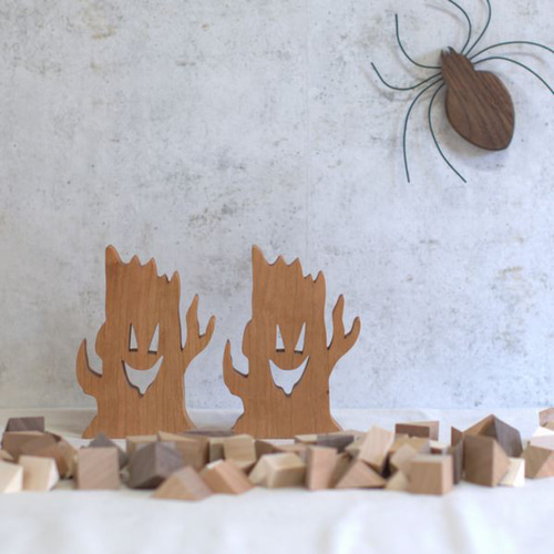 切り株 オブジェ｜全2種類 ハロウィン 飾り 枯れ木 枝 木製