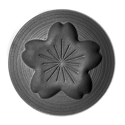 南部鉄器 茶托 コースター桜（ブラック） 3枚組 日本製 2枚目の画像