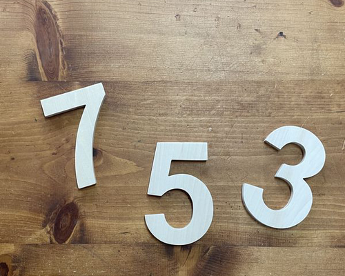 木製 アルファベット＆ナンバー オブジェ・合板・ゴシック体｜切り文字