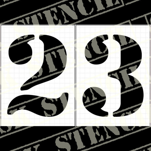 ステンシルシート 【特大・数字セットA】 その他素材 ⚠プロフ必読⚠SK