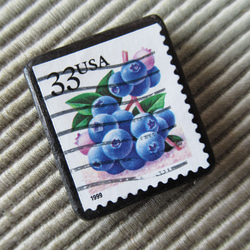 アップサイクル　アメリカ切手ブローチ6934 2枚目の画像