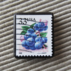 アップサイクル　アメリカ切手ブローチ6934 1枚目の画像