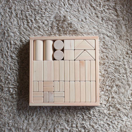 無垢材のつみき Sサイズ 積木 日本製 知育 1歳 2歳 3歳 積み木