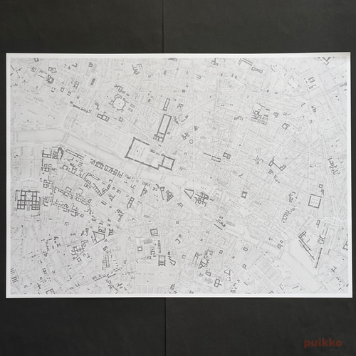紙本肉筆 圓光圖 文學地標-城市之光(美國, 舊金山) The Book Store City Light in