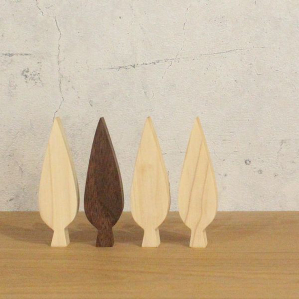 【送料無料】ポプラの木 Ｓサイズ ツリー 木製 北欧 オブジェ 置物 ナチュラル 飾り 森 ディスプレイ 5枚目の画像