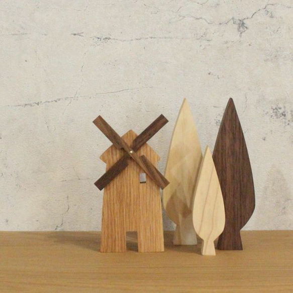 ポプラの木 オブジェ｜全４種類 ツリー 木製 北欧 オブジェ 置物 ナチュラル 飾り 森 ディスプレイ 夏 街並み 5枚目の画像