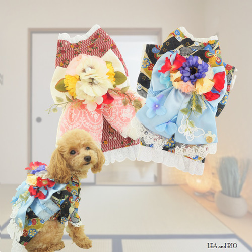 着物 和装 和服 パピー 小型犬 犬 猫 ペット 服 七五三 P646 647
