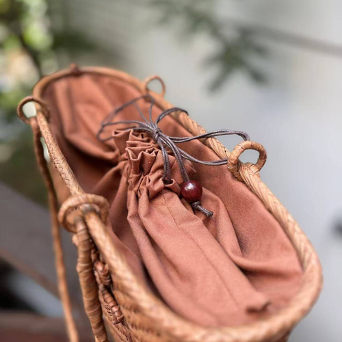 山葡萄籠バッグ 手作り かごバッグ 細ひご 網代編み、花編み