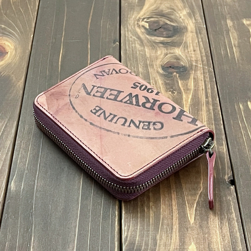 【たけ】フラップウォレット Horween ホーウィンシェルコードバン Horweenシェルコードバンの財布 Flap and Strap / atelier Lemon
