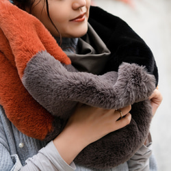 累計販売350超｜ふんわり幸せになれるスヌード｜もふもふアニマルフリー｜レディ 13枚目の画像