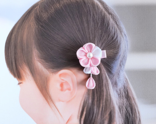 ベビーヘアクリップ ちりめん細工 誕生日 髪飾り 浴衣 着物 七五三 夏祭り 楽天市場】【 ベビー ヘアクリップ 】和柄 ちりめん フラワー
