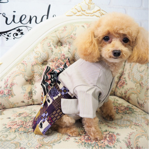 袴 和装 着物 和柄 はかま ドッグウェア トップス 記念日 卒業式