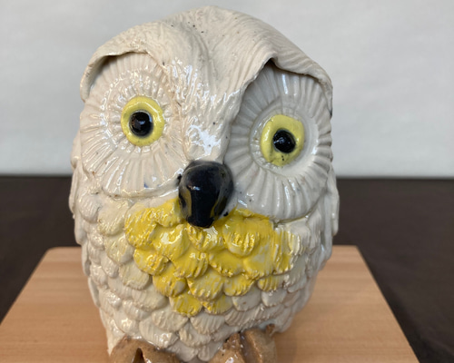 陶器 フクロウの置物 その他置物 ますほ 通販 10933016｜Creema