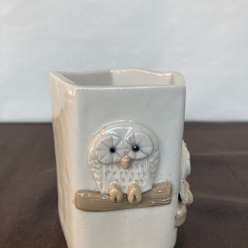 陶器 合格祈願ペン立て ペンケース ますほ 通販 10933125｜Creema