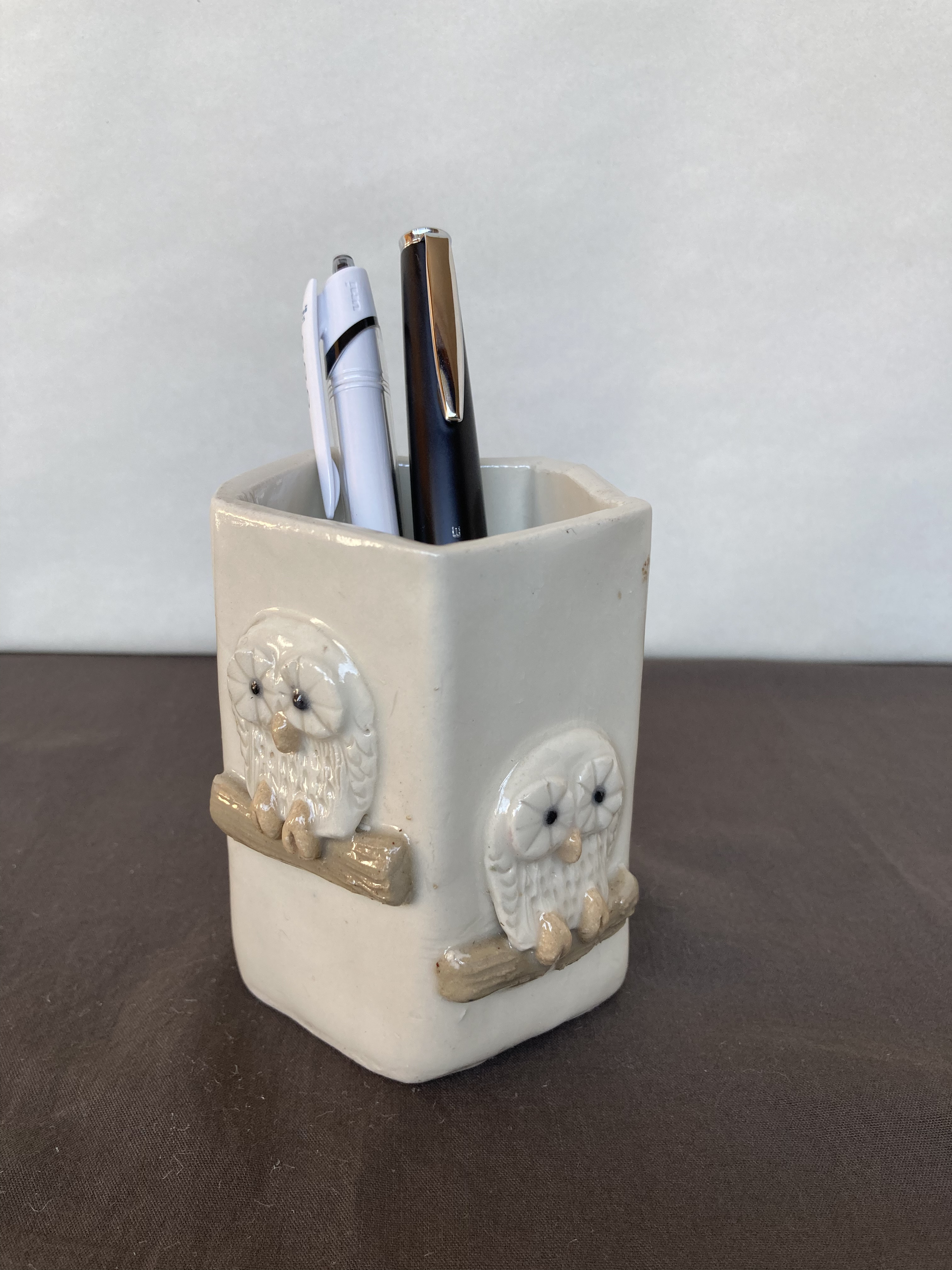 陶器のペン立て(一品物)