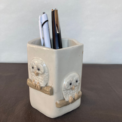 陶器のペン立て(一品物) 陶器 合格祈願ペン立て ペンケース ますほ 通販 10933125｜Creema