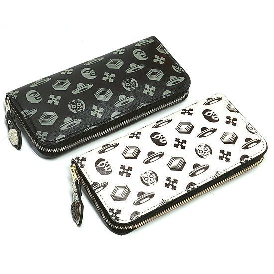 本革 長財布 Lucha Libre ルチャリブレ マスクマン総柄 ラウンドジップウォレット