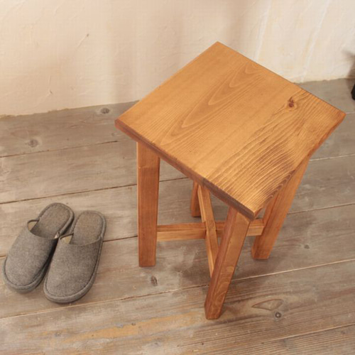 スクエアスツール｜木製 チェア 椅子 イス おしゃれ ナチュラル