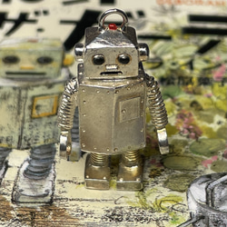 小さなロボット　銀製 4枚目の画像