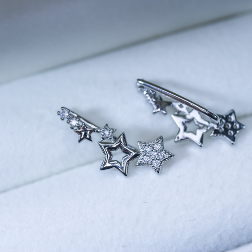 MSP139】耳に寄り添う 満点の夜空をイメージしたキラキラスター