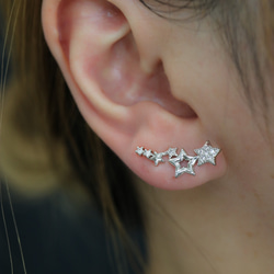 MSP139】耳に寄り添う 満点の夜空をイメージしたキラキラスター